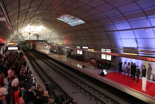 Inauguracin metro Cabieces. FOTO: LUIS ANGEL GOMEZ